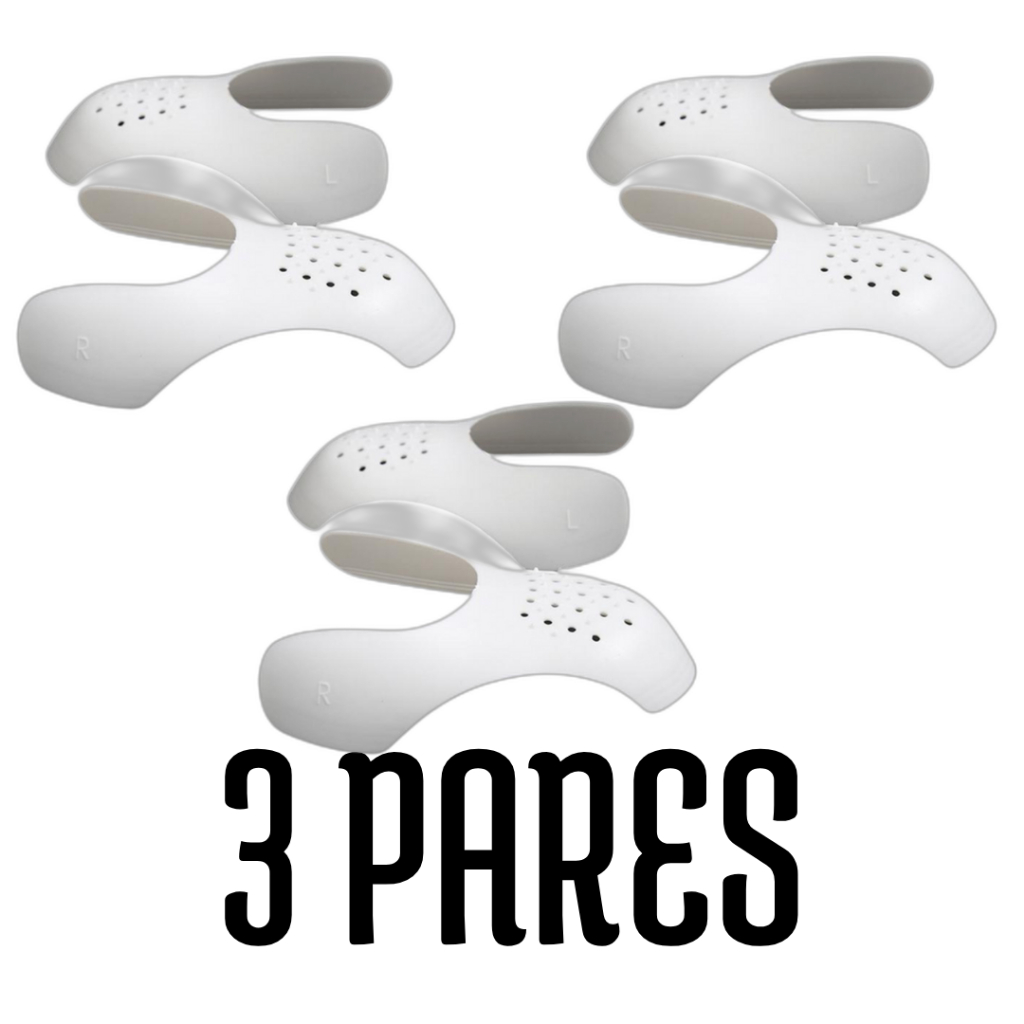 Kit 1/2/3 Pares de Anti Crease Sneaker Protetor P/ Toebox | Evita Dobras e Rachaduras | Toebox Ajustável e Resistente