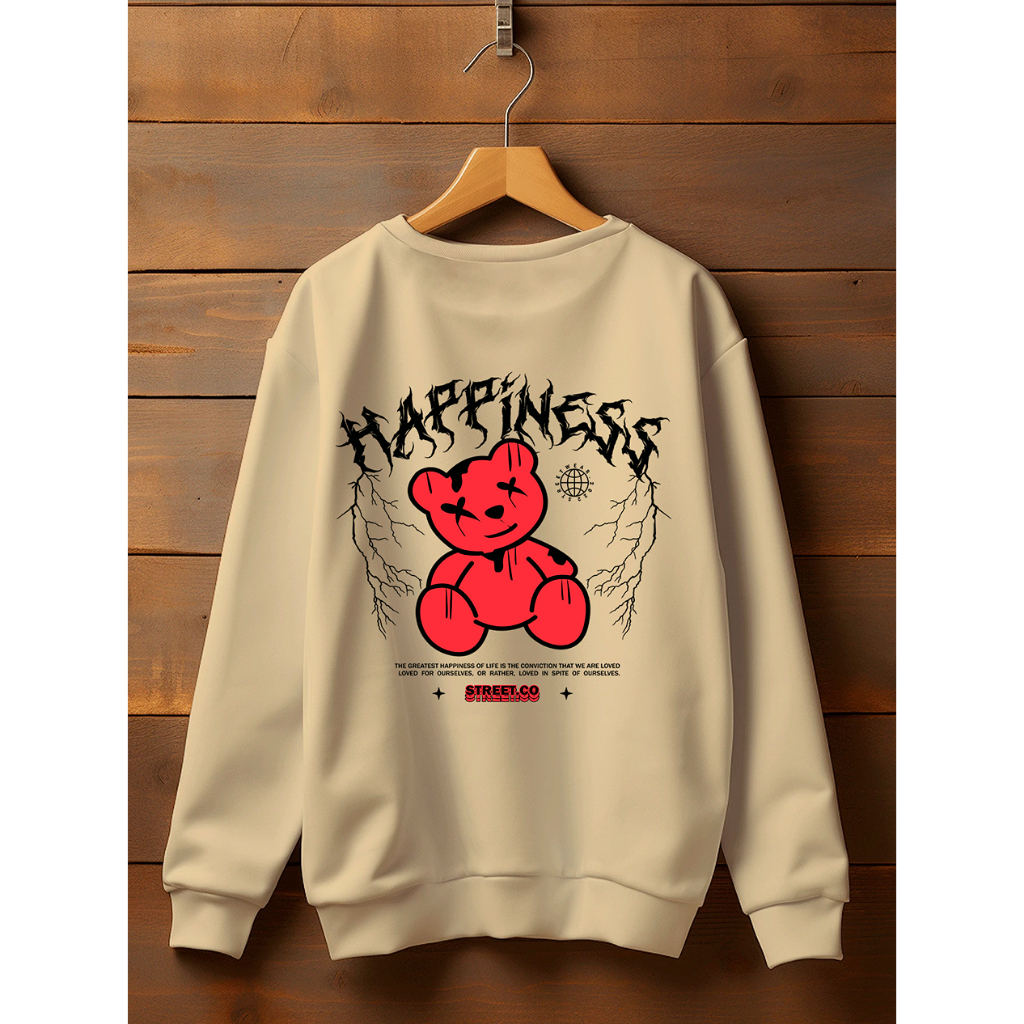 Blusa de Frio Moletom Casaco Masculino e Feminino Urso Blusão Gola Redonda Jaqueta Flanelada Super Macia e Confortável