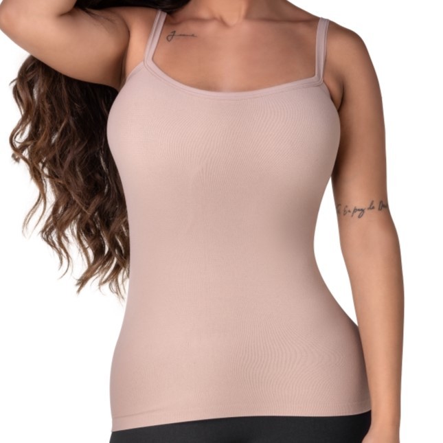 Camisete Regata Segunda Pele Sem Costura Opta Corpus em Oferta na Shopee