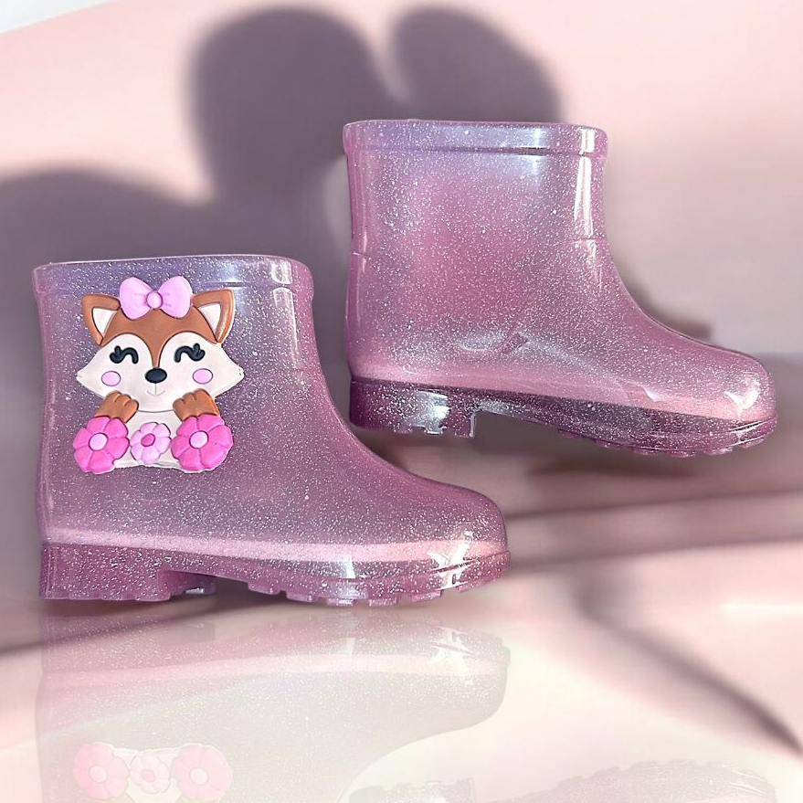 Galocha Feminina Infantil Raposa Bota Macia Meninas Confortável Leve Delicada Botinha Antiderrapante Prova De Agua em Oferta na Shopee