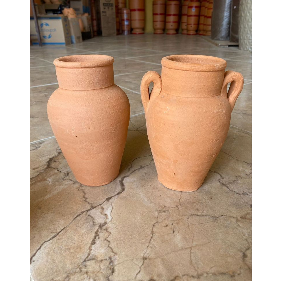 Quartinha de Barro N°3 20cm, Com ou Sem Asa, Fundamento Umbanda Candomblé