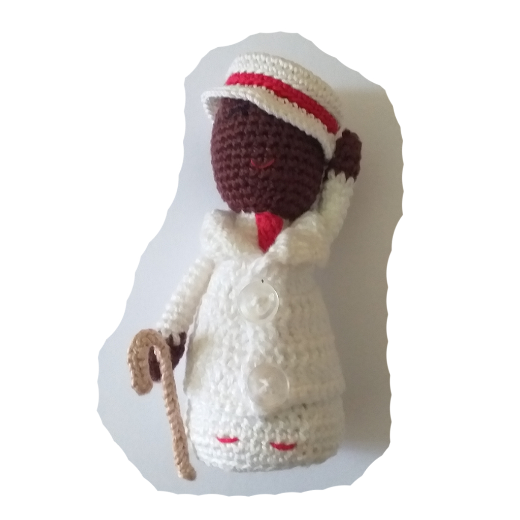 Zé Pelintra Pilintra amigurumi 12cm