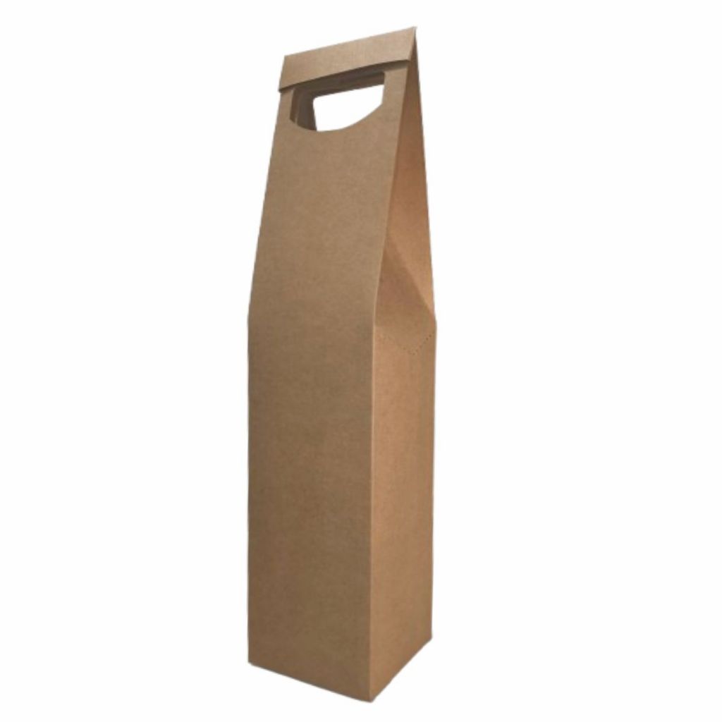 Sacola Embalagem De Papel Kraft 280G Para Garrafa De Vinho E Bebida Escolha o Seu