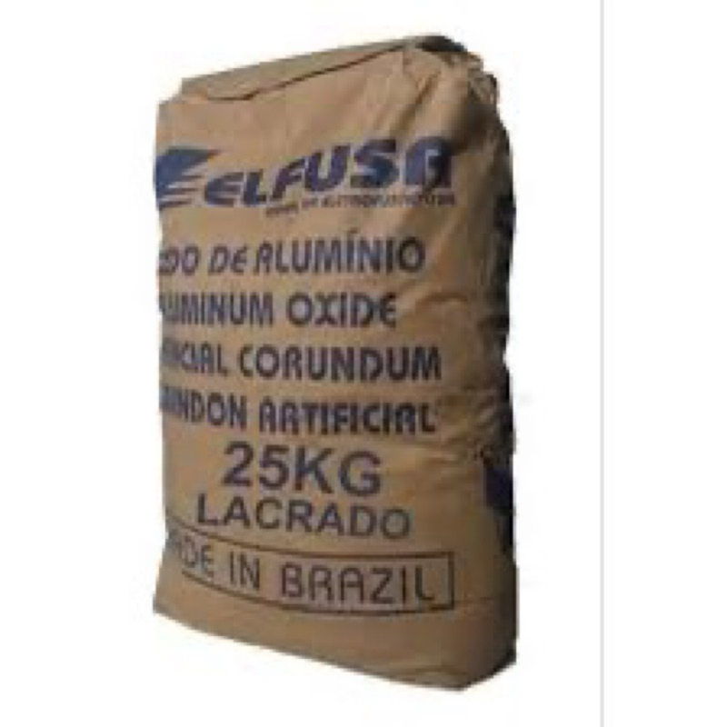 Óxido de Alumínio ALL 320 ANSI 1 kg - material branco 100% puro. lote exclusivo
