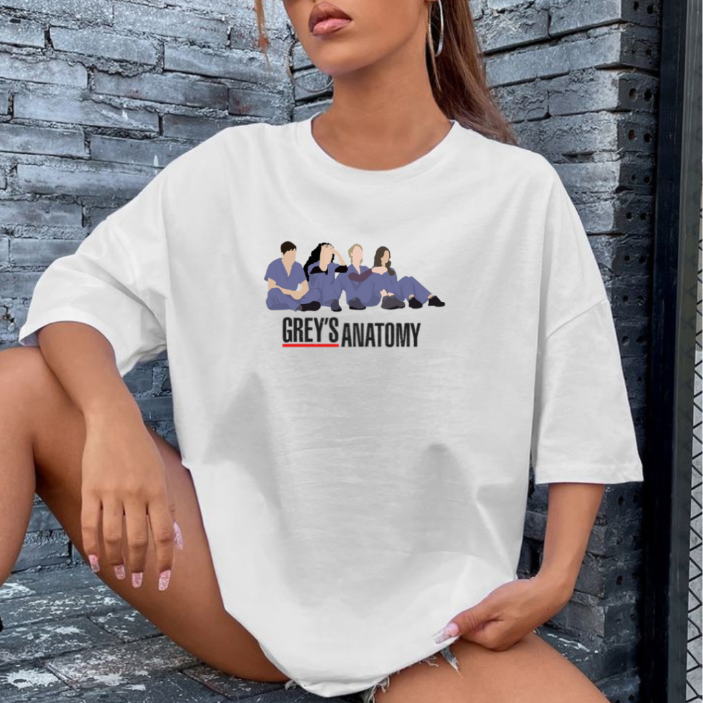 Camiseta Estampada Greys Anatomy Residente Hospital Seattle Grace 100% Algodão