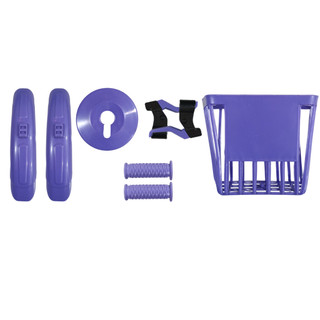 Kit de Montagem Bicicleta Infantil Feminina Aro 16 com Cestinho Manopla Para-lama