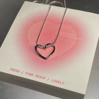 Colar Coração Vazado Prata 925 Folheado Corrente Cordão Gargantilha com Pingente de Coração Grosso Joias Femininas em Oferta na Shopee