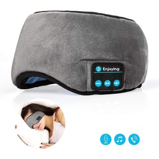 Tapa Olho Máscara Dormir Fone De Ouvido Bluetooth Confortável