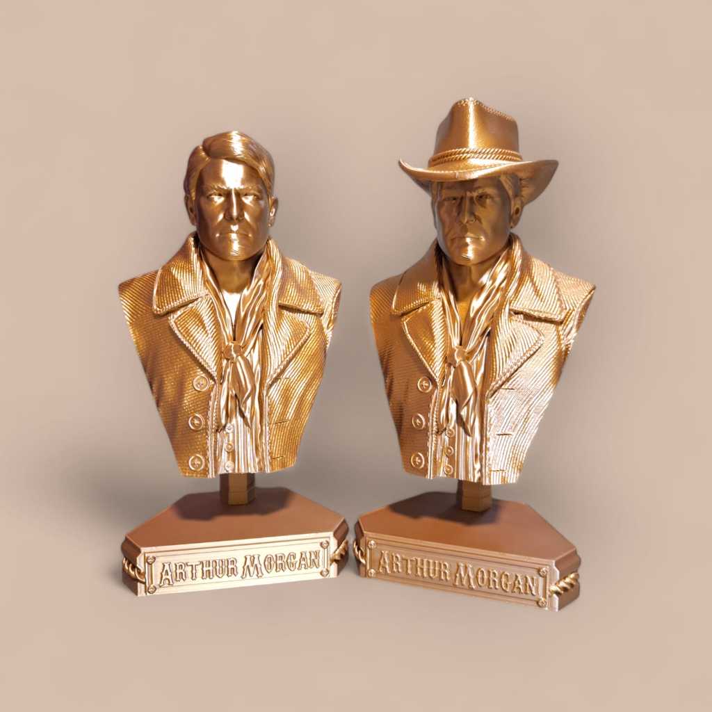 Estatueta busto Arthur Morgan Red Dead Redemption 2