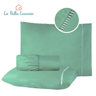 Kit Lençol Cama King 400 fios Micropercal 03 Peças Ponto Palito em Oferta na Shopee