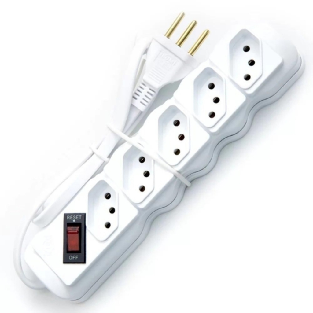 Filtro de Linha 5 Tomadas Bivolt Ilumi em Oferta na Shopee