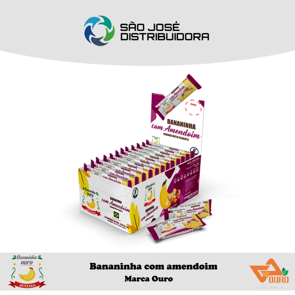 Bananinha Ouro com Amendoim Doce de Banana