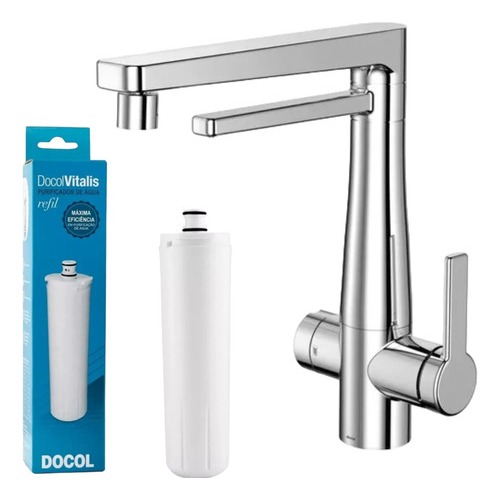 Kit Torneira Cozinha Mesa Purificador Docol Vitalis E Refil em Oferta na Shopee