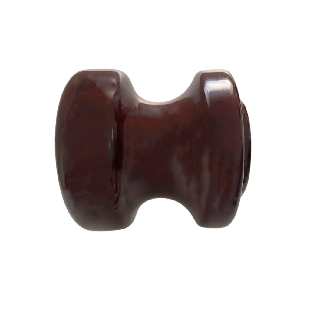 Isolador Roldana Porcelana 67mm x 72mm Thompson