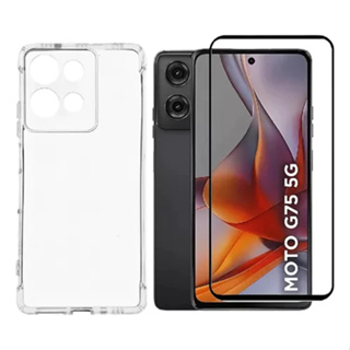 Capa Case Capinha Anti Impacto Compatível Com Motorola Moto G75 + Película 3D Vidro Temperado em Oferta na Shopee