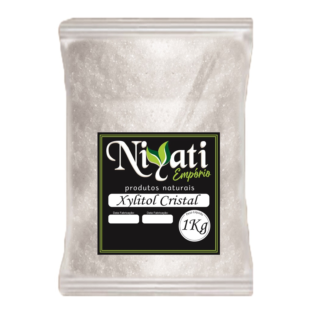 Xylitol Xilitol Cristal 1kg 100% Puro Importado Adoçante Natural