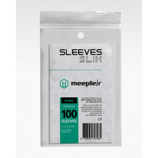 Sleeve MeepleBR Slim Euro 59 x 92 mm - 100 unidades