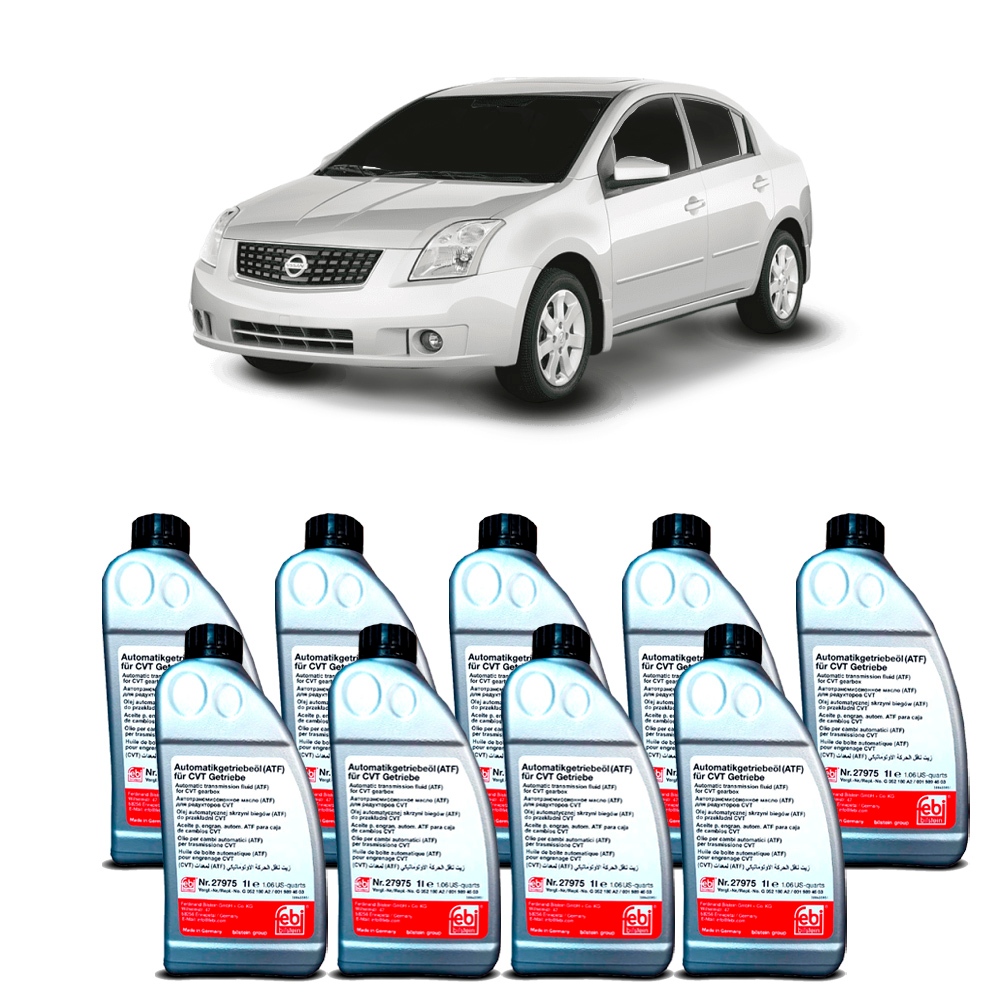 Kit Troca De Oleo Cambio Automatico CVT Febi 27975 9 L Nissan Sentra 2.0 16V 2008 A 2013