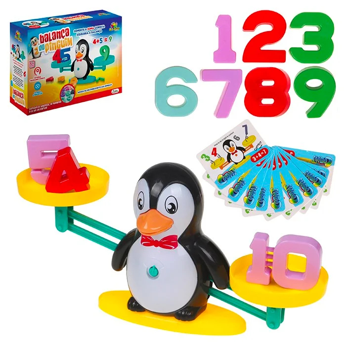 Jogo Balança Do Pinguim Matemática - Art Brink