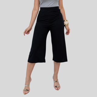 Calça Pantacourt Feminina Lisa De Malha Viscose em Oferta na Shopee