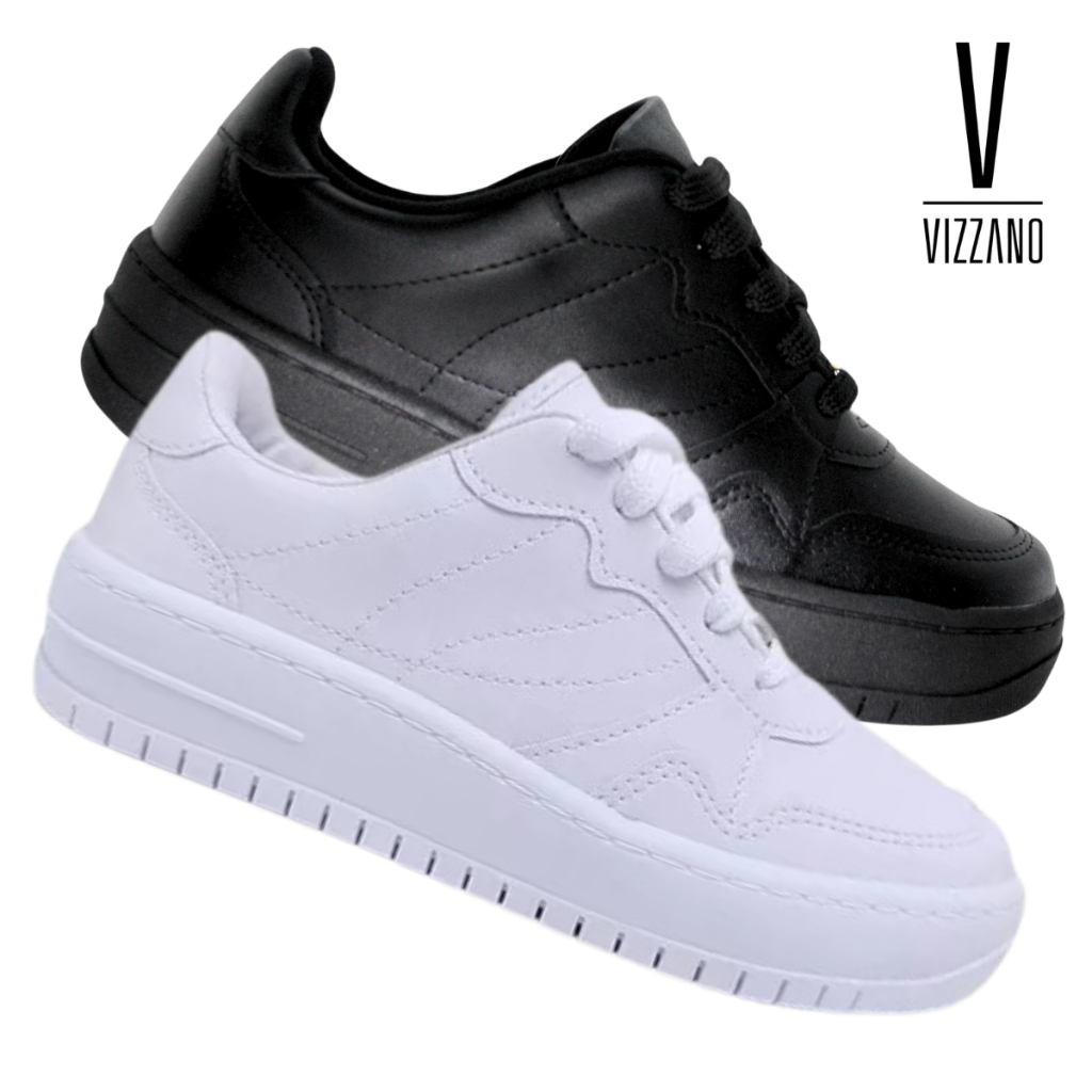 Tenis Vizzano Feminino Casual Original Plataforma Confortavel Moda em Oferta na Shopee