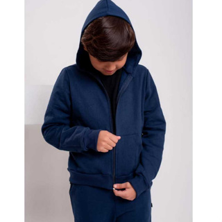 Casaco de Moletom Azul Marinho com Capuz e Zíper para o Colégio – Conforto e Estilo em Oferta na Shopee