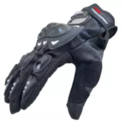 Par De Luva Com Proteção Sport Preta Motoboy Trilha Motoqueiro