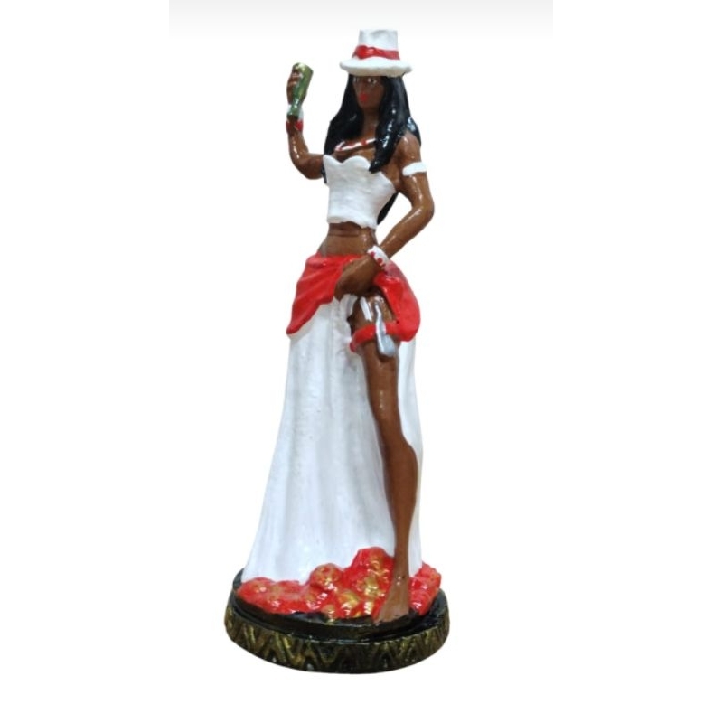 Imagem Maria navalha em resina 15 cm umbanda candomblé religião