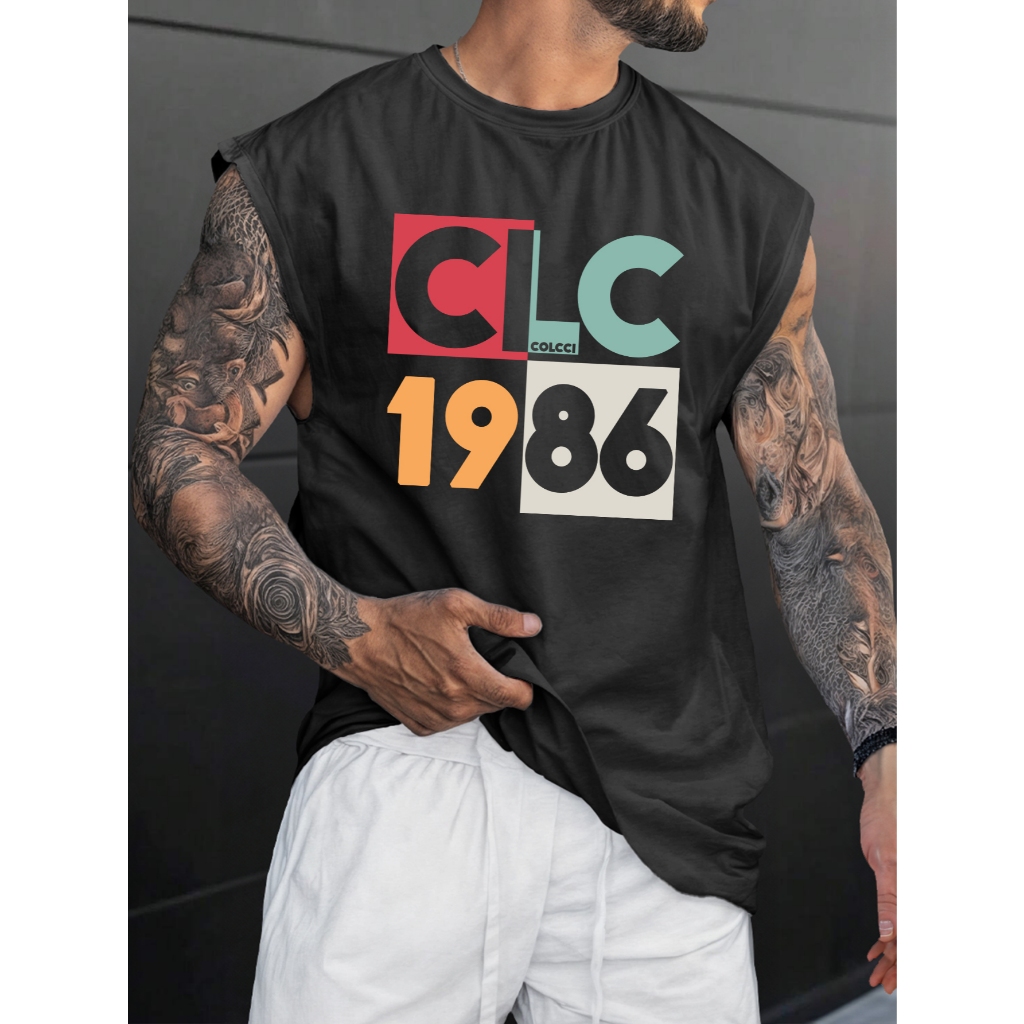 Regata Oversized Camiseta Masculina Streetwear Cavada Estampada Treino Aacademia em Oferta na Shopee