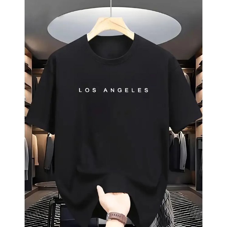 Camisa T-Shirt Oversized Streetwear Los Angeles 100% Algodão Foi 30.1 P ao G3 Confortável Grande