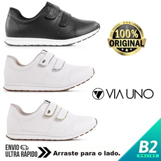 Tênis Via Uno Feminino Velcro 100% Original Com Nota Fiscal e Garantia em Oferta na Shopee