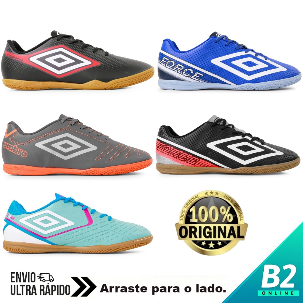 Chuteira Futsal Umbro Masculina 100% Original Com Nota Fiscal e Garantia em Oferta na Shopee