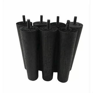 12 pés fixo para cama box de 15 cm altura cor preto feito de madeira em Oferta na Shopee