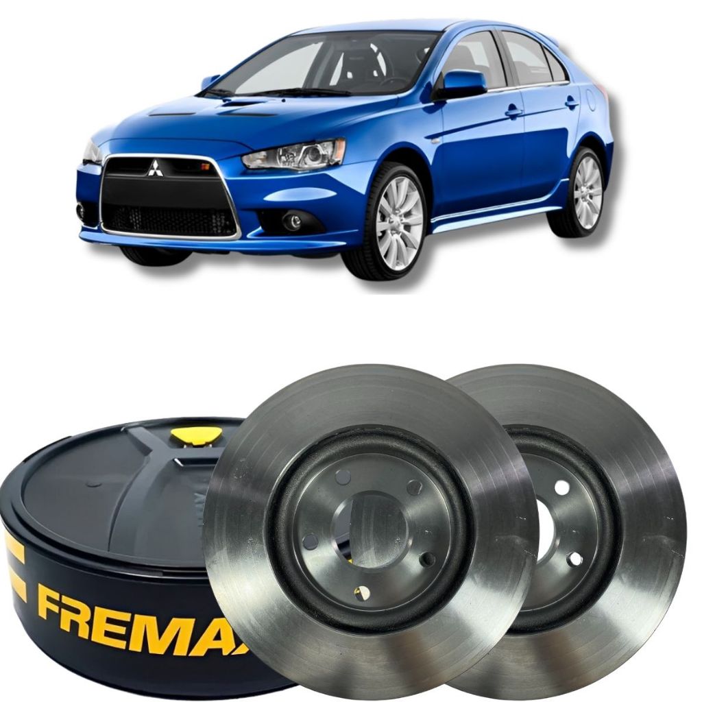 Par Disco Freio Dianteiro Ventilado Lancer 2.0 16v 2011 Á 2015