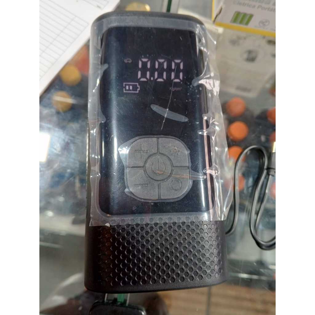 Compressor portátil Calibrador Compressor Pneu Digital Carro Bike Moto Sem Fio