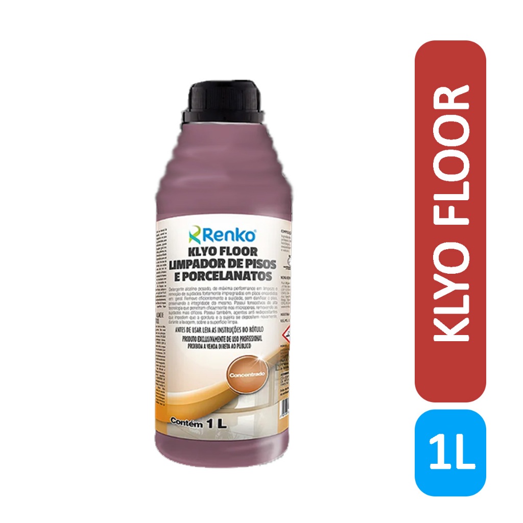 Rende Até 200L - 1L Klyo Floor Renko - Limpador Pesado para Porcelanatos e Pisos - Limpeza Profunda — imagem 2 de 2