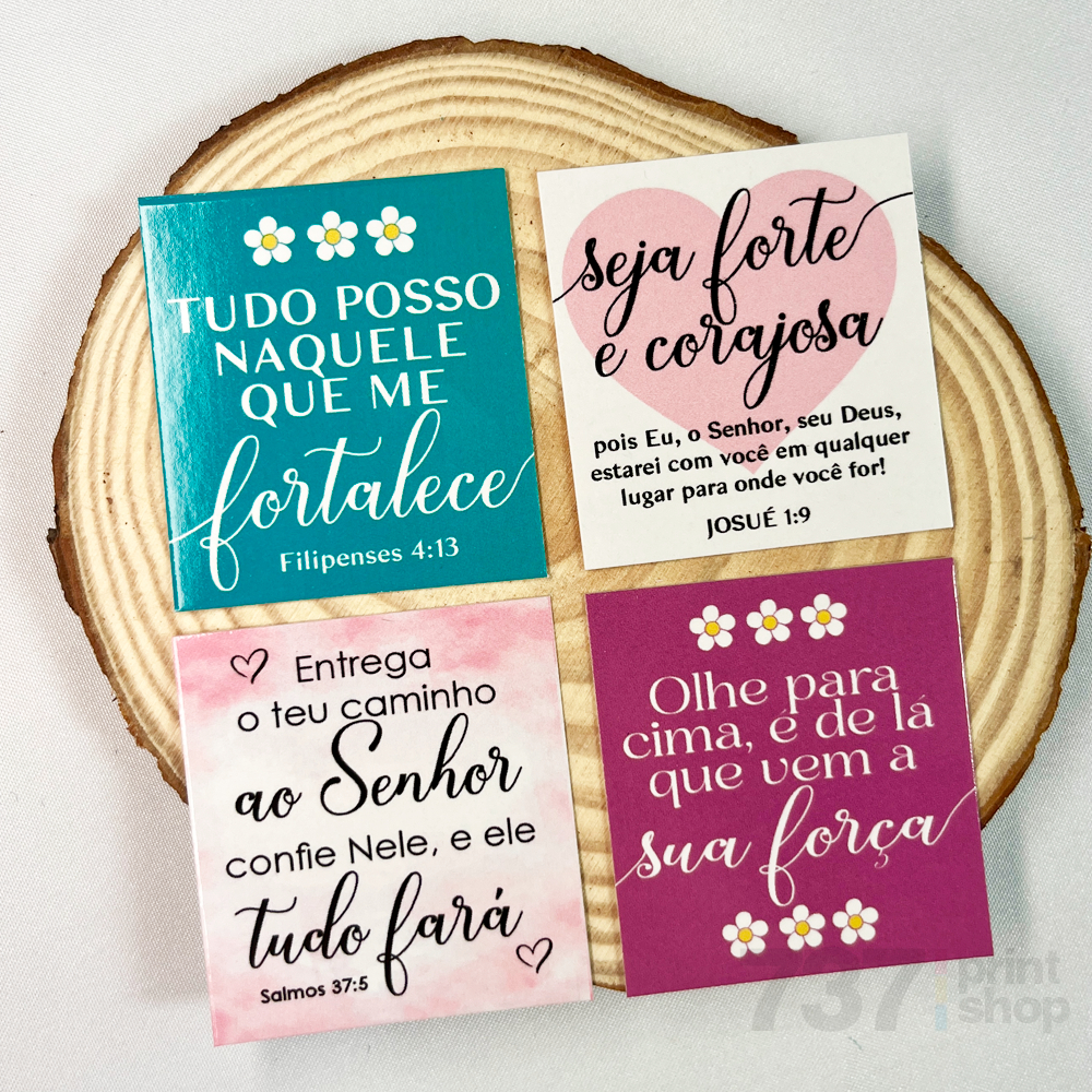 Kit 40/80/120/240 Mini Cartão de Agradecimento com Frases Inspiradoras e Bíblicas 4x5cm Pronta Entrega em Oferta na Shopee