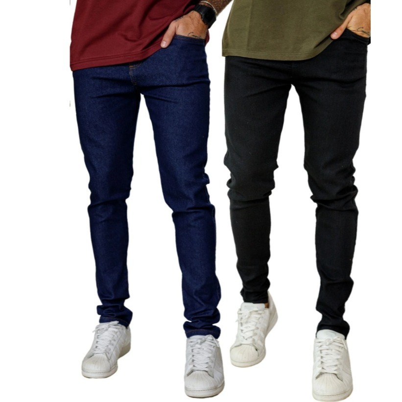 kit calças jeans masculina skinny moda em alta super promoção NF