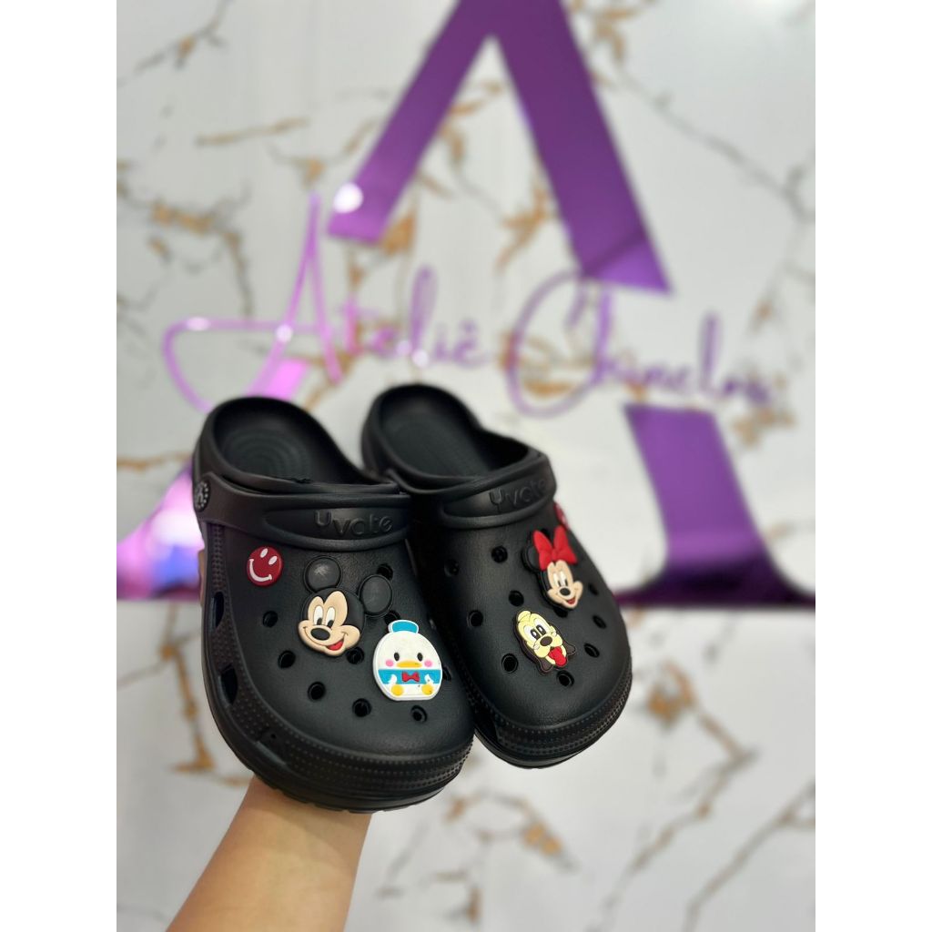 Babuche lindo macio conforto lindo mickey minnie plutos