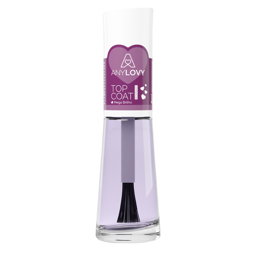 Detalhes do Kit Clássico de 6 Esmaltes BaseTop Coat Especial 8ml Anylovy