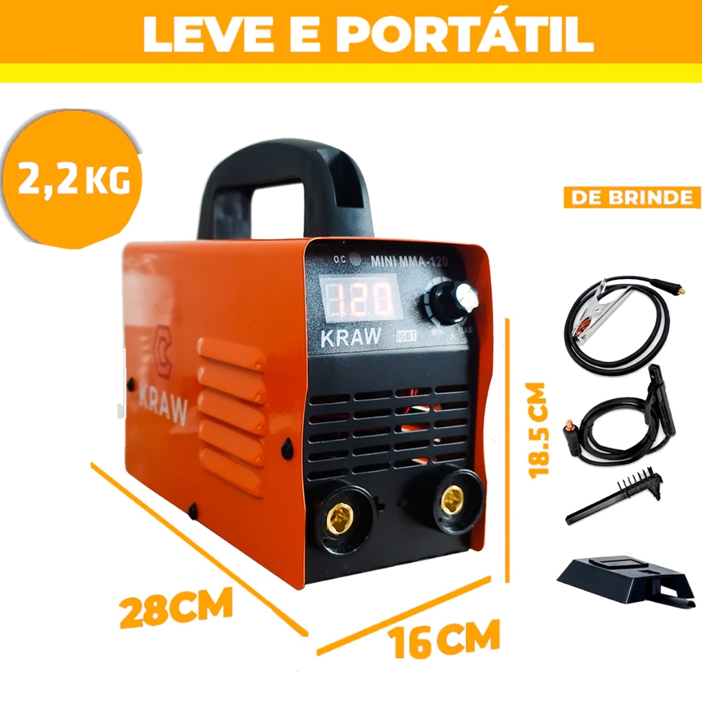 Maquina De Solda Inversora Portátil Mini Mma 220volts - Usk  Painel Digital em Oferta na Shopee