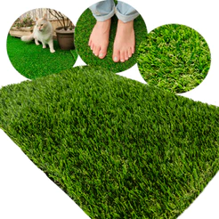 Grama Sintética Tapete Semelhante a Natural 20mm Rolo Até 6m² Soft Paisagismo Ambientes Decorativos