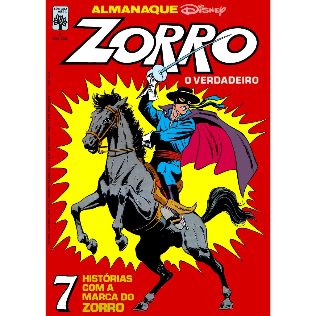 2  Gibis Almanaque do Zorro 1 e 2 Abril facsimiles