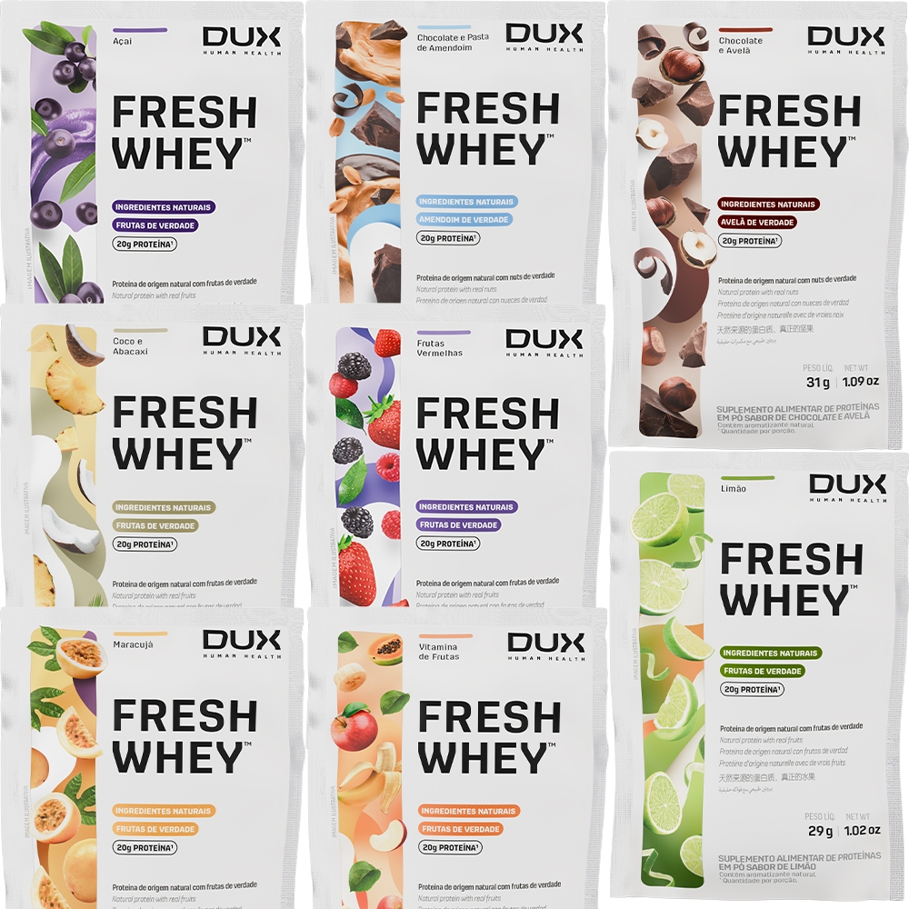 Fresh Whey Protein Dux (sachê) Todos os Sabores