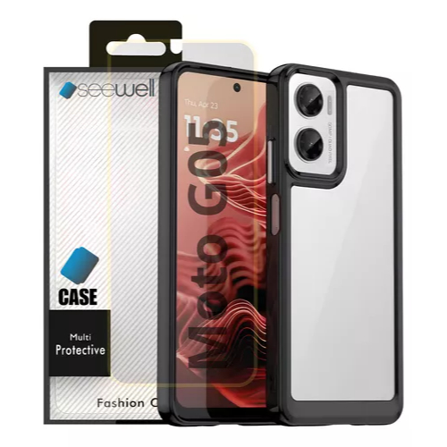 Capa Capinha Premium Para Motorola Moto G05 + Pelicula Hydrogel Hd