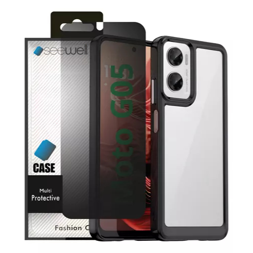 Capa Capinha Para Motorola Moto G05 + Pelicula Privacidade Hydrogel