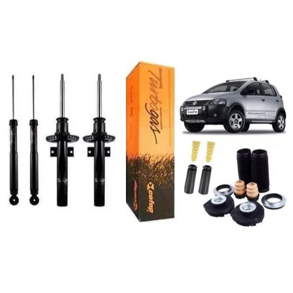 4 Amortecedor Crossfox Original Cofap + Kits Tudo Novo