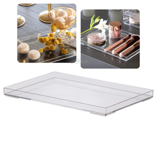 Bandeja Acrílico Cristal para Penteadeira Banheiro Mesa 25 x 17 x 2 Organizador Multiuso Decorativa em Oferta na Shopee