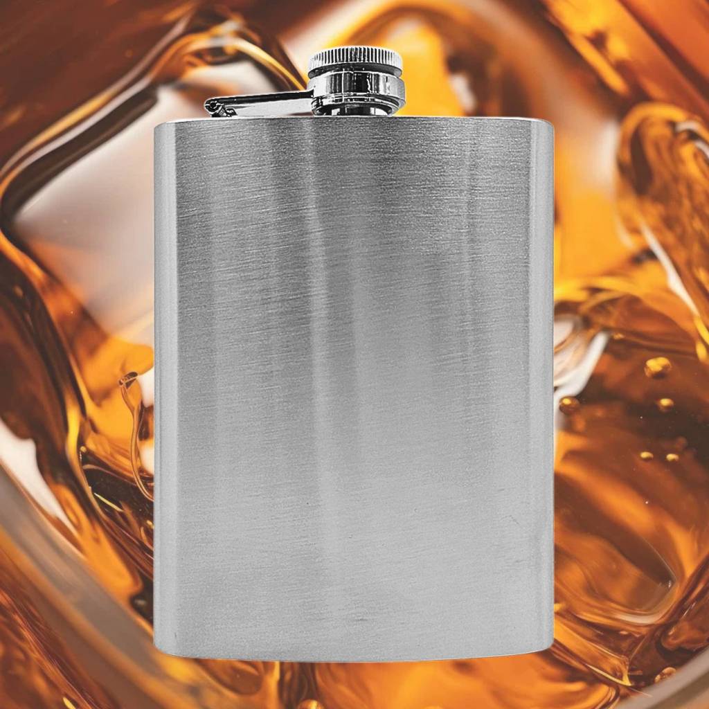 Cantil Porta Bebida De Bolso Inox de 177mL á 235mL Para Whisky Vodka