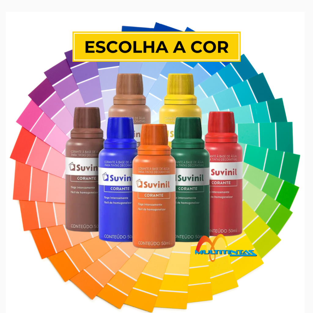 Corante Líquido Cores 50ml Tingimento de Tinta Suvinil - Home & Living